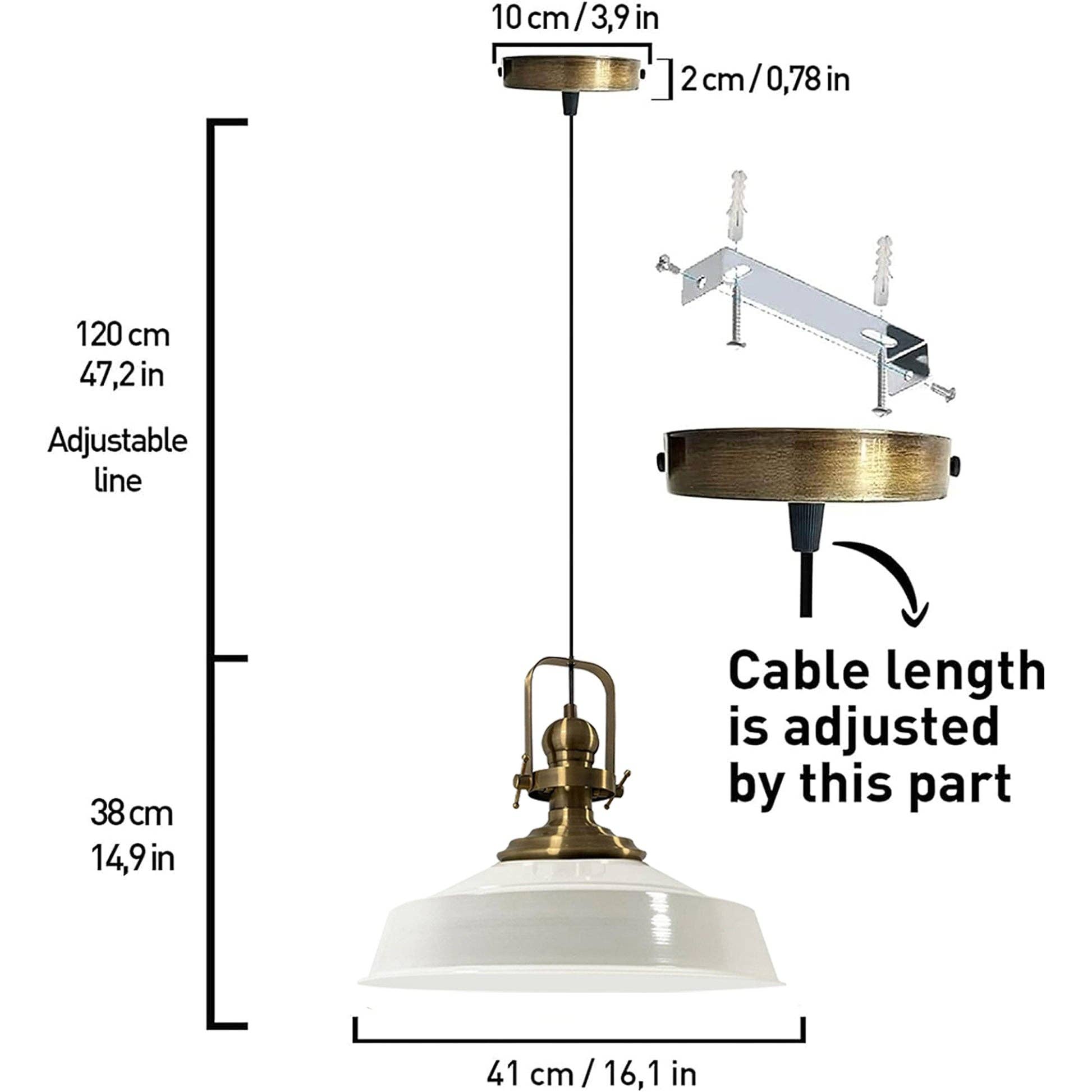 REMOVED BRAND – wholesale Chandelier/hanging light – Asletl Pendant Light, 15.7" Metal, E2628