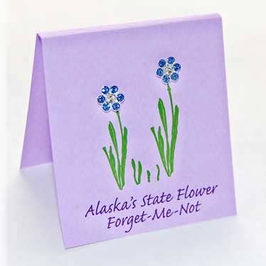 Semaki & Bird - Vente Clous d'oreille - Clous à clous en saphir Alaska Forget-Me-Not en argent sterling0