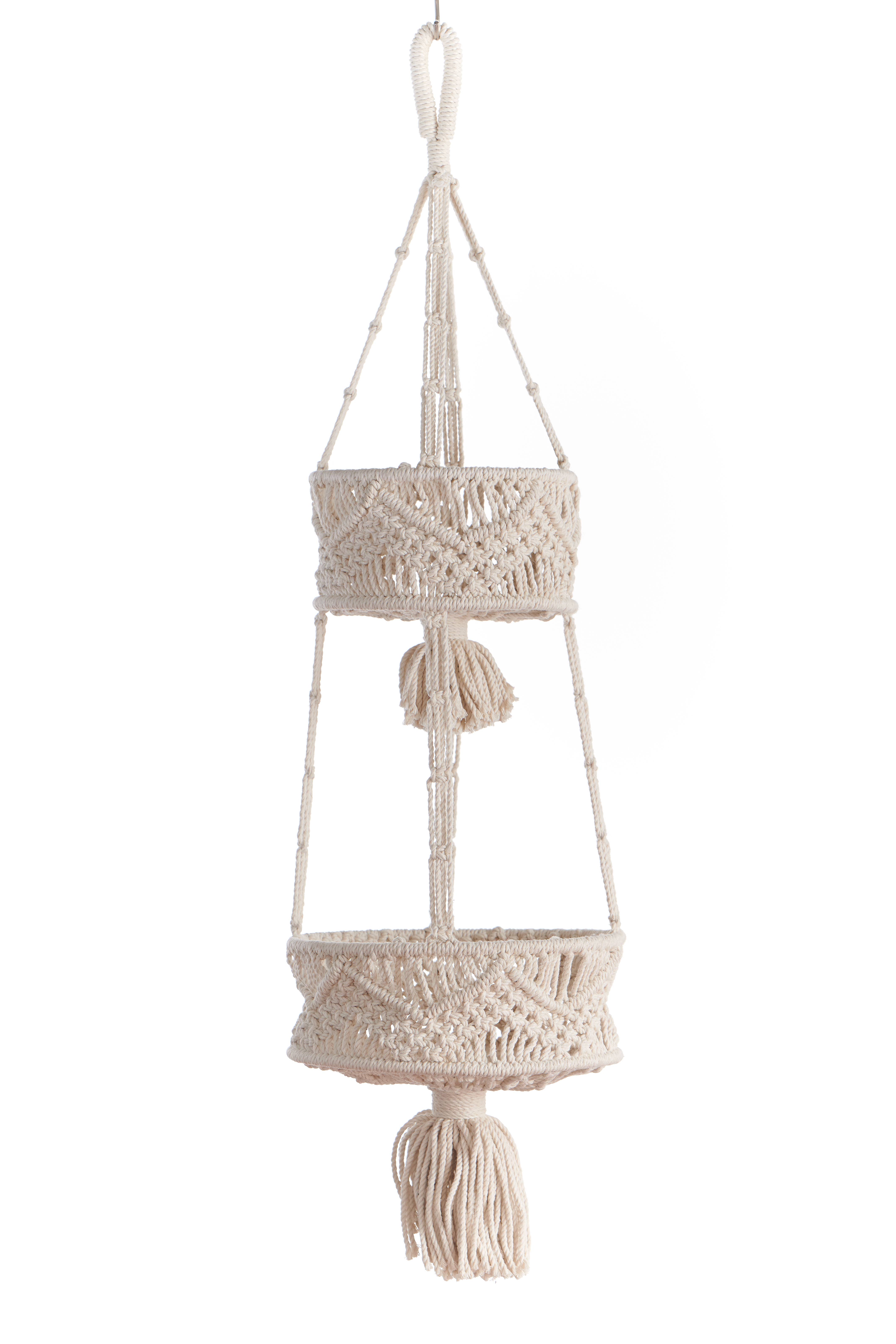 Primitive Planters - Wholesale Basket - Double TierHanging Utility Basket