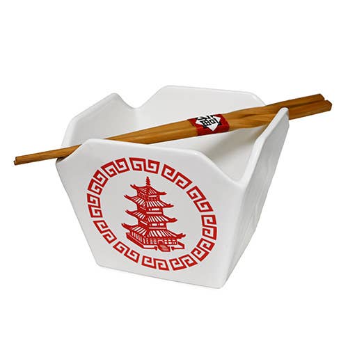 Fuji Merchandise Corporation - Wholesale Serve Bowl - TAKEOUT BOWL WITH CHOPSTICKS – PAGODA0