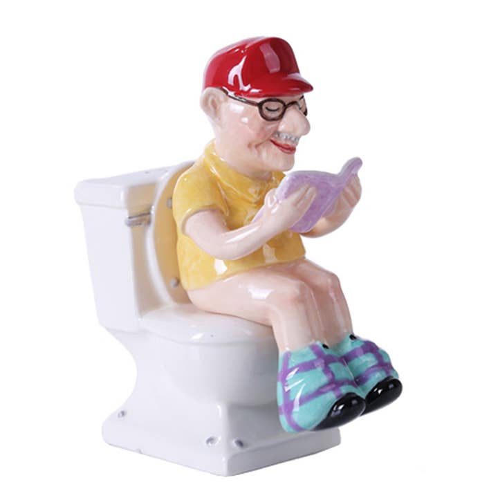 Pacific Trading - Wholesale Salt & Pepper Shaker Set - Grandpa Toilet Salt and Pepper Shaker Set
