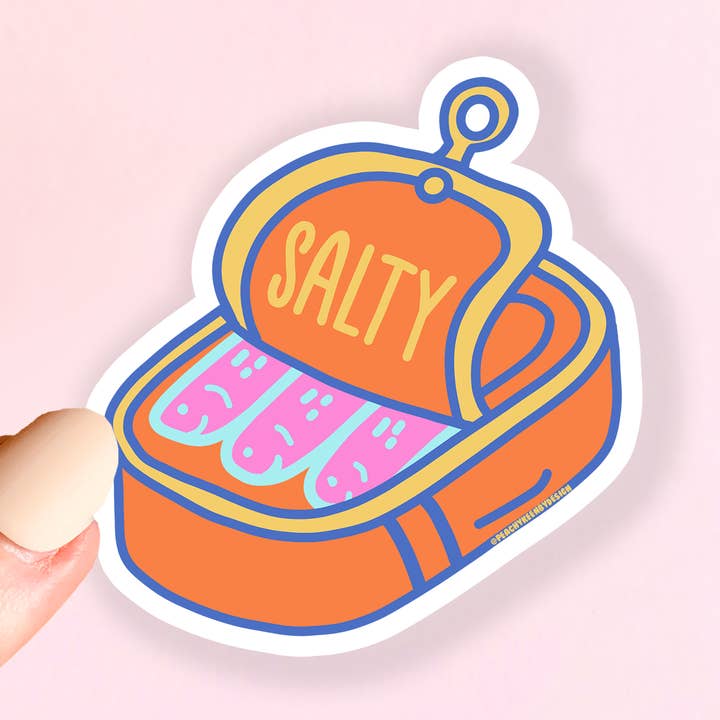 STICKER Salty 3" for wholesale by Peachy Keen by Design Co