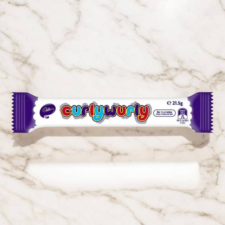MOM - Wholesale Chocolate Bar - Cadbury Curly Wurly Chocolate Bar 48 x 21.5g Bars