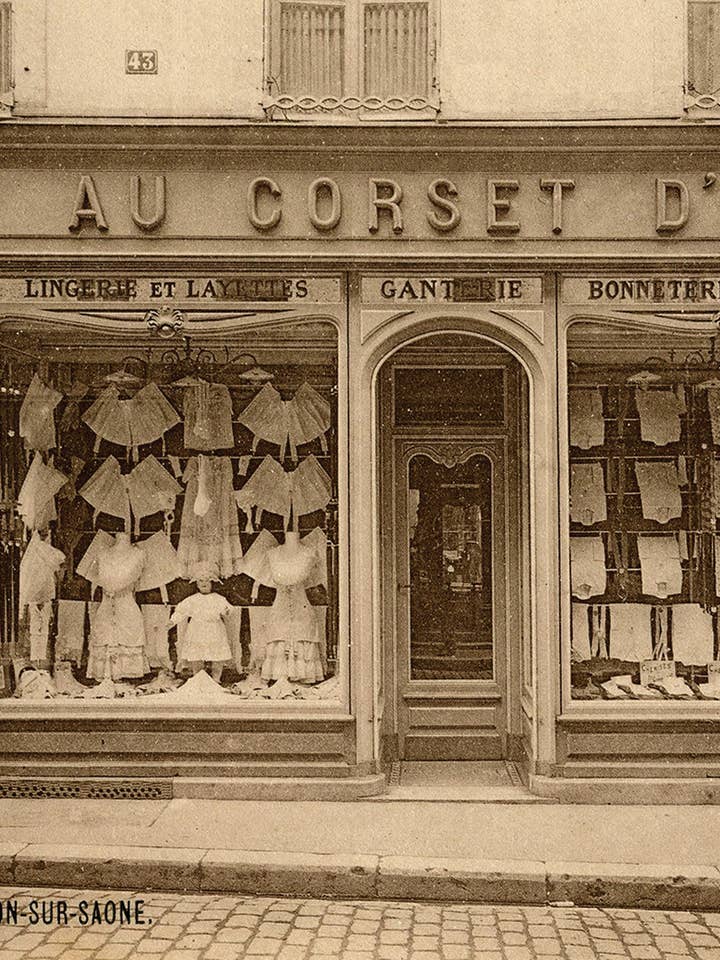 KP053 Corset Store for wholesale by Cartolina Cards Inc.