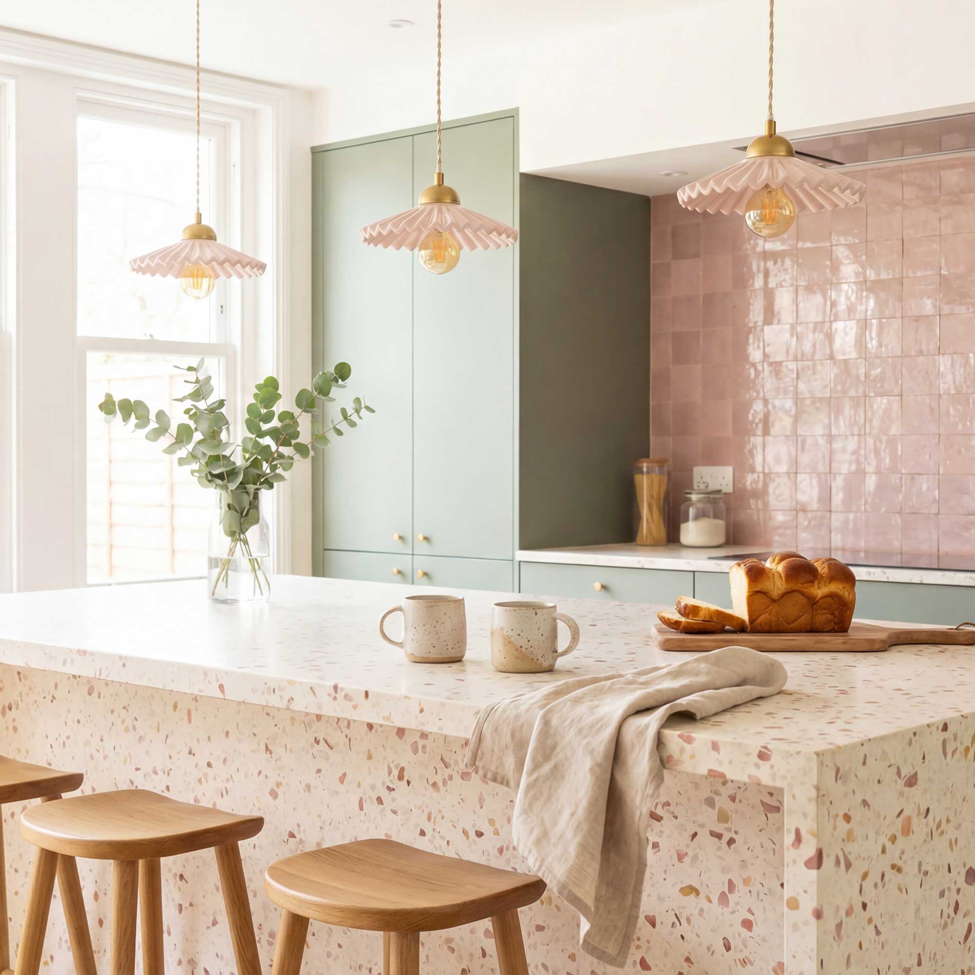 C-Création - Wholesale Chandelier/Hanging Light - Colored ceramic pendant and Babouchka textile cord8