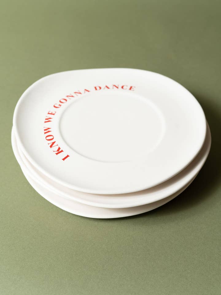 Keramische plaat van Sisi, ik weet dat we gaan dansen voor wholesale door Sisi, house of style BV