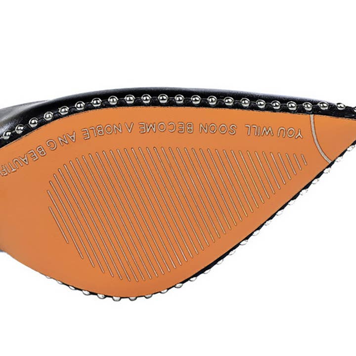 ACCITY - Wholesale High Heels - Women's - WOMEN SHALLOW POINTED RIVET HIGH HEELS_CWSHH00429