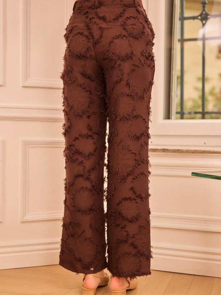 Frime - Vendita all'ingrosso Pantalone - Donna - Pantaloni a gamba dritta testurizzati - 56883