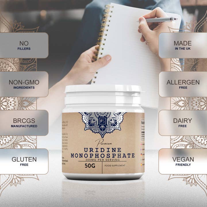 Focus Supplements - Wholesale Oral Supplement/Vitamin - Uridine Monophosphate 50g Pure Powder4