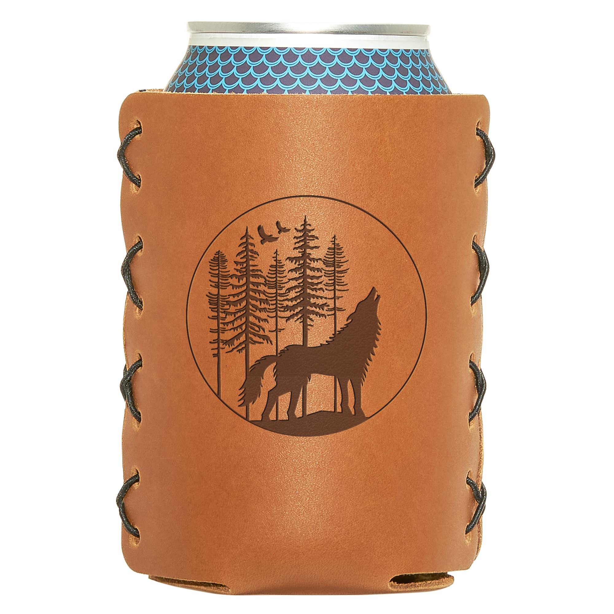 Oowee Products - Wholesale Drink Huggers & Koozies - Retail Ready Pick-A-Logo Leather 12oz Can Holder 5