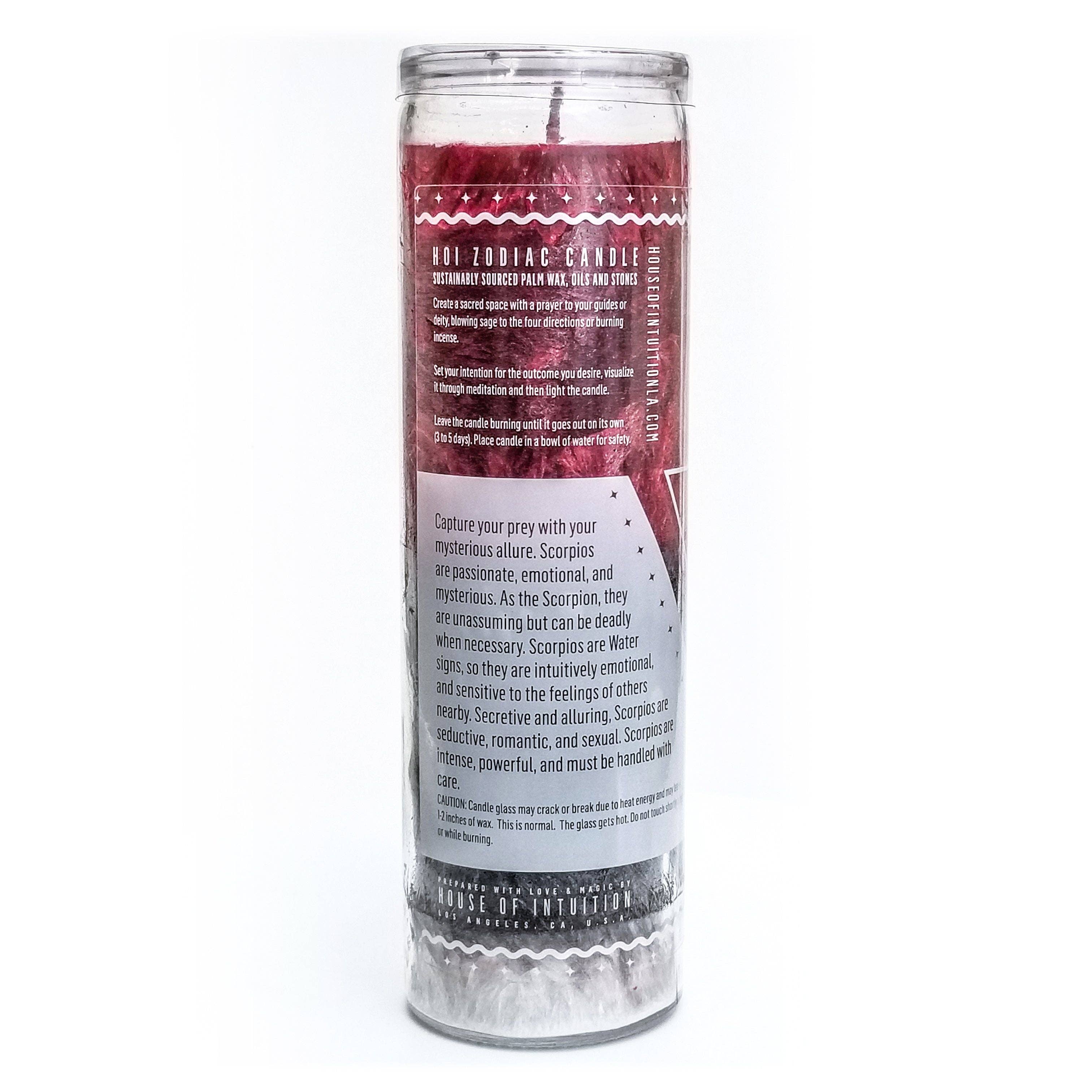 House Of Intuition - Wholesale Novelty Candle - HOI Scorpio Zodiac Candle2