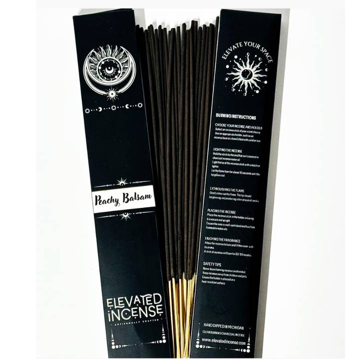 Peachy Balsam Charcoal Incense for wholesale by Elevated Incense