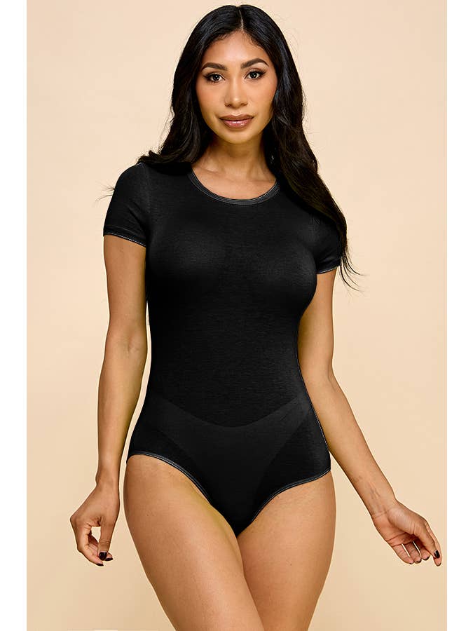 Heart & Hips - Venta al por mayor Body - Mujer - JT51774 - BODY BÁSICO DE MANGA CORTA Y CUELLO REDONDO0