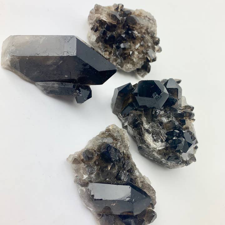Pelham Grayson Rose - Wholesale Spiritual Stone/Crystal - Smoky Quartz Clusters | .5"-2" | 1/2 Kilo | Brazil