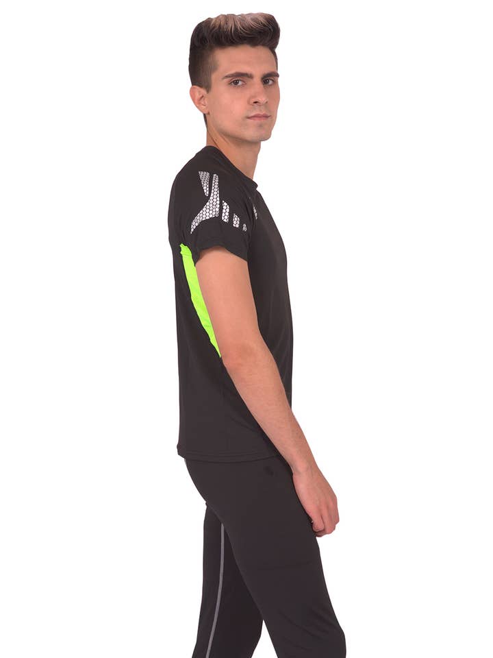 Savoy Active - Vente Chemise – homme - Tshirt Schuyler - Noir & Jaune4