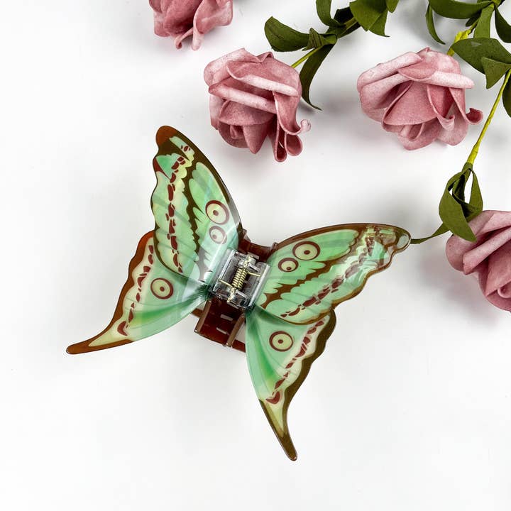 mildstyles - Wholesale Hair Clip - Women's - Simulation Printed Butterfly Hair Clip,Insect Animal Hair cl0