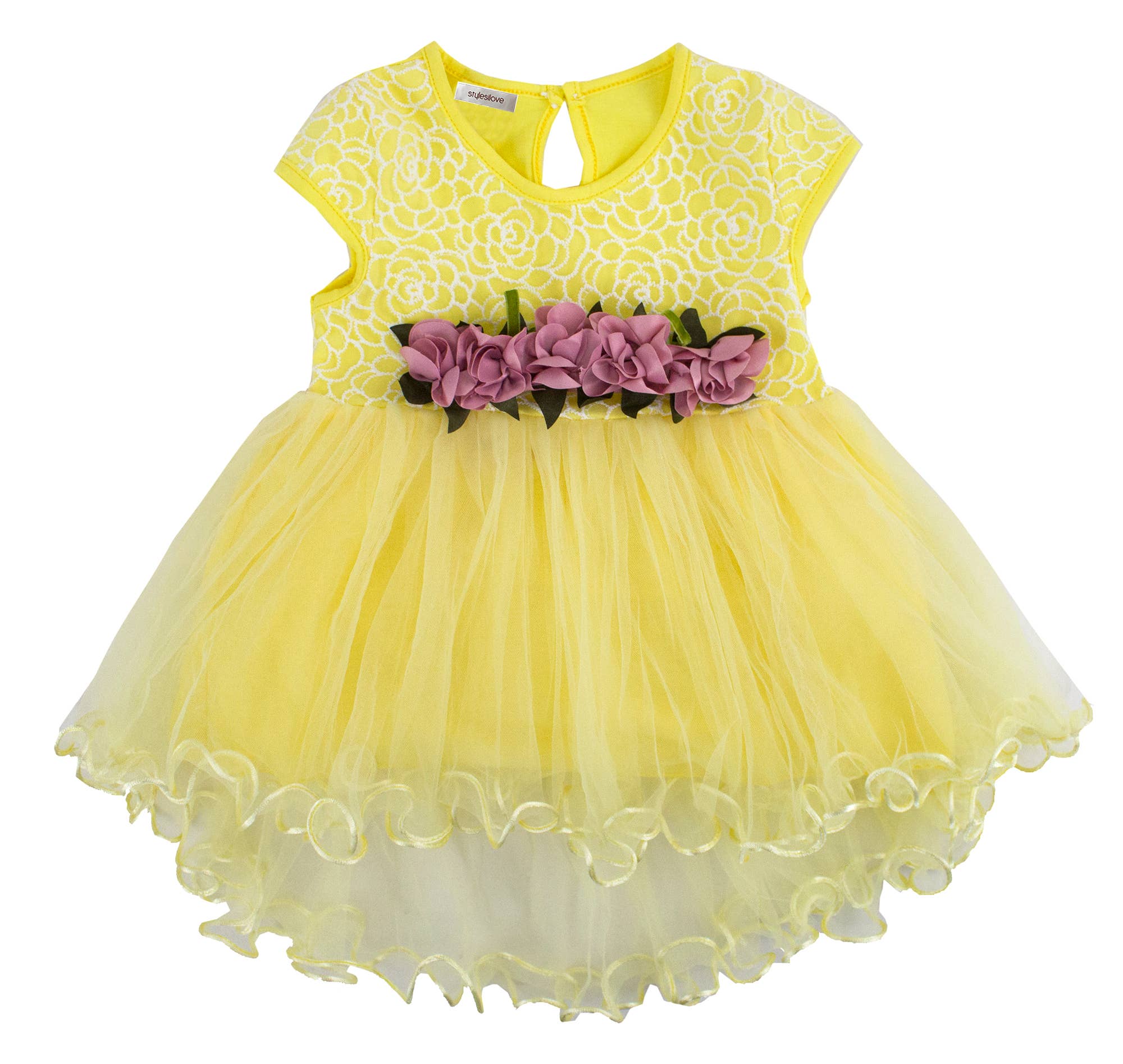 Fennco Styles - Wholesale Dress - Baby - Lace Tulle Baby Flower Girl Dress 2