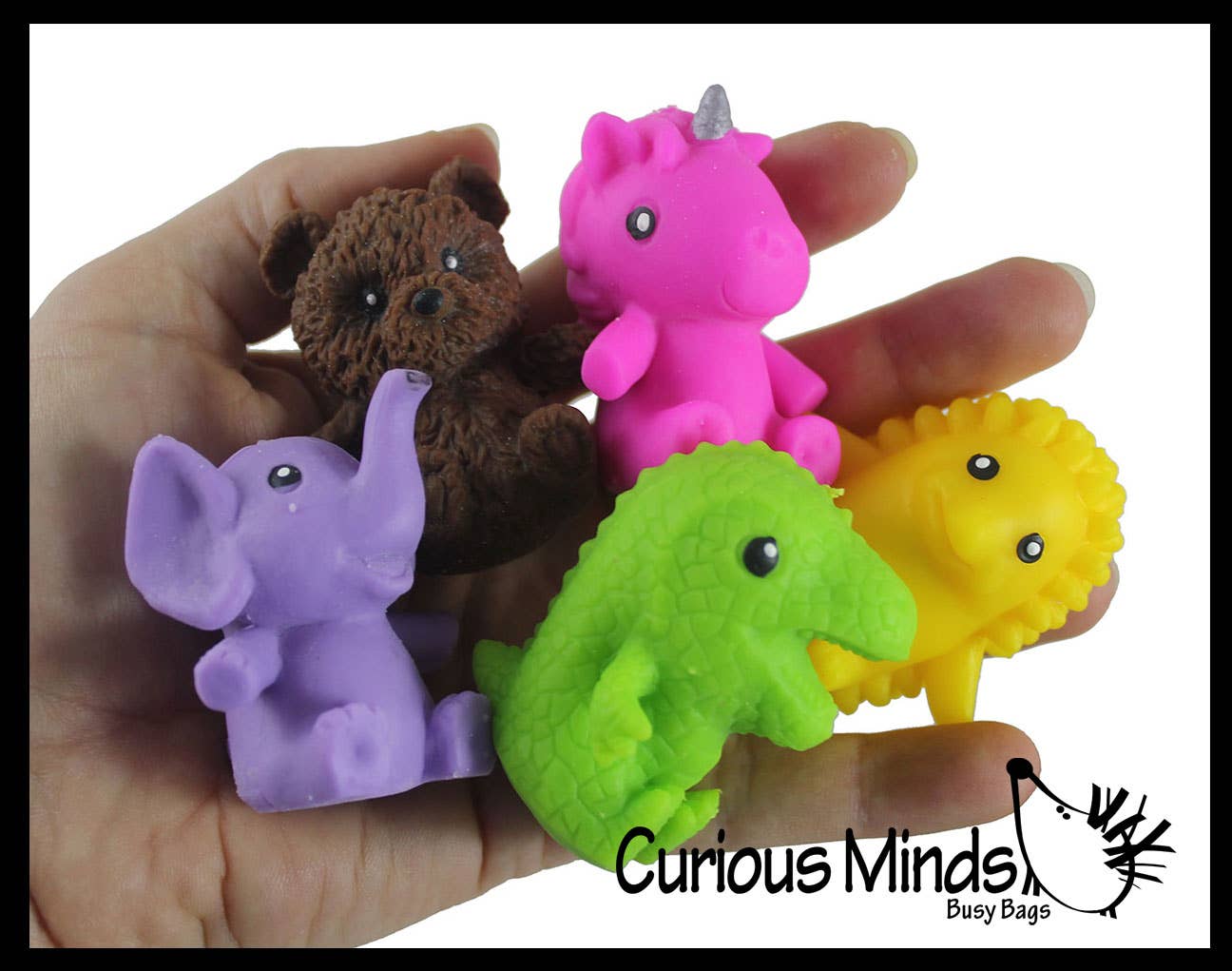 Curious Minds Toys - Wholesale Squishy Toy - Kids & Baby - 1 Small Sand Animals  - Sand Filled Squishy -  Moldable Sens1