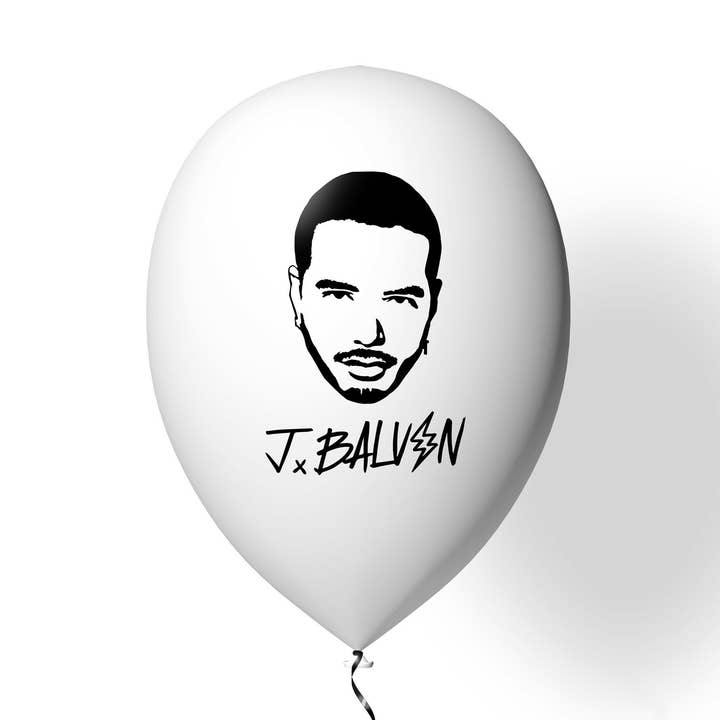 J Balvin Balloons | Reggaeton Birthday | Oasis | Colores J Balvin | Colombia | Latino Gang | J Balvin Flower | Murakami Flower for wholesale by Very Pun Stuff