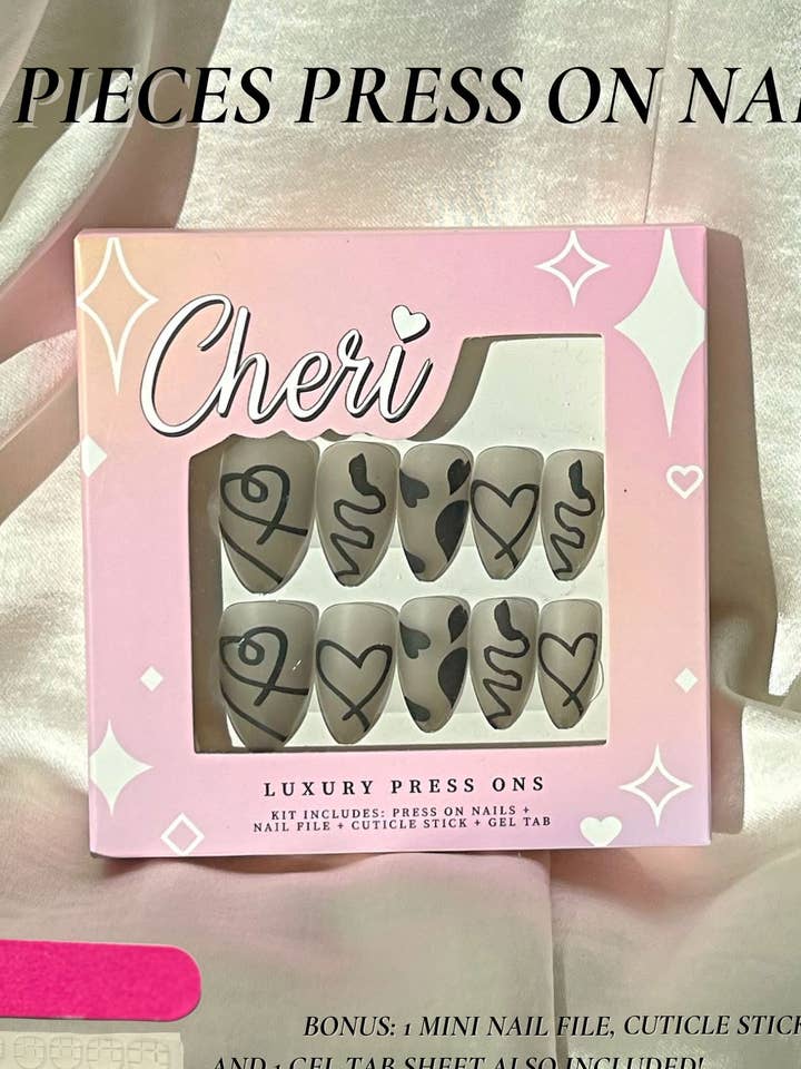 Kit à ongles Press On Style #16 pour la vente par Cheri Press Ons