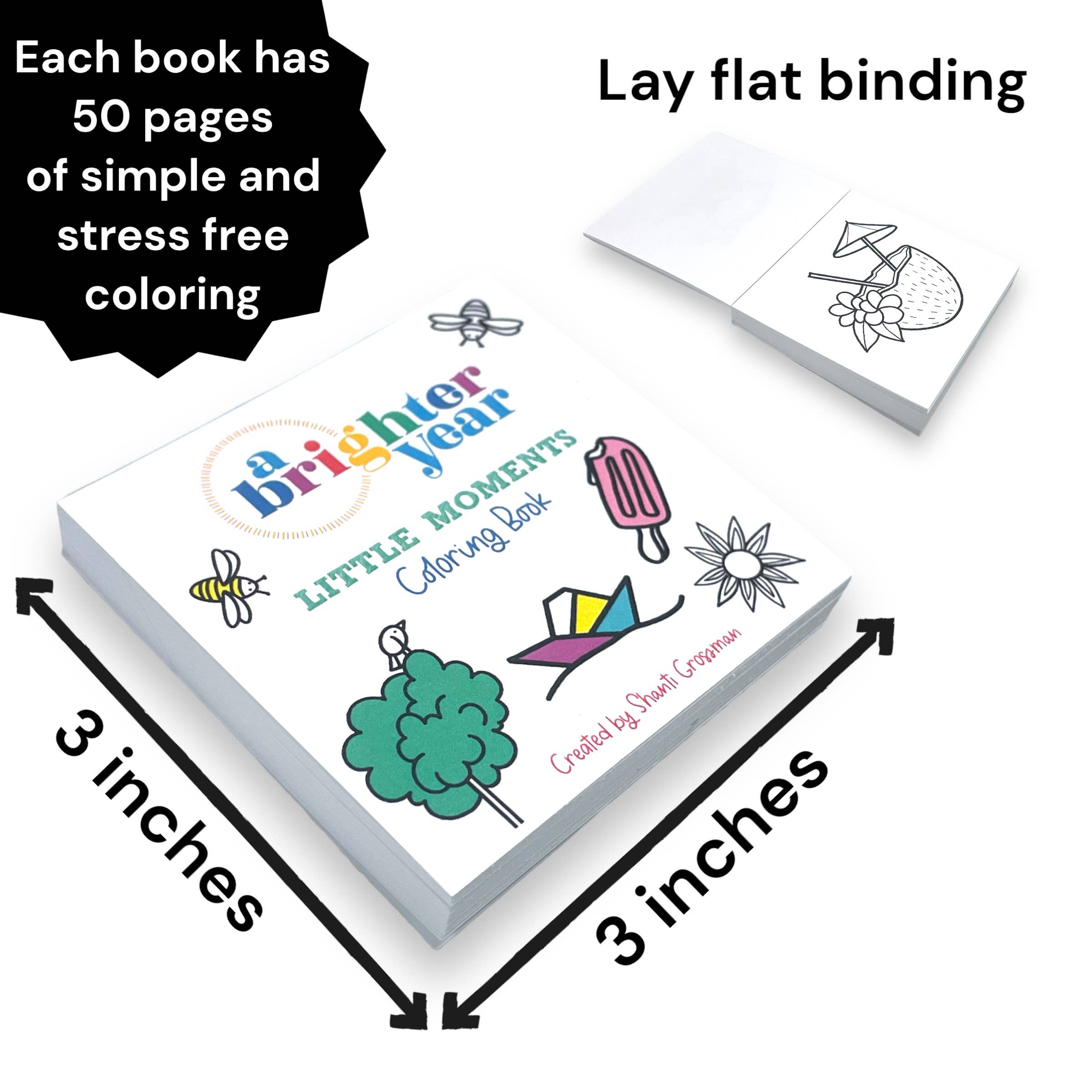 A Brighter Year - Wholesale Colouring and activity book – adult - Little Moments Easy Tear Glue Binding Adult's Coloring Book2