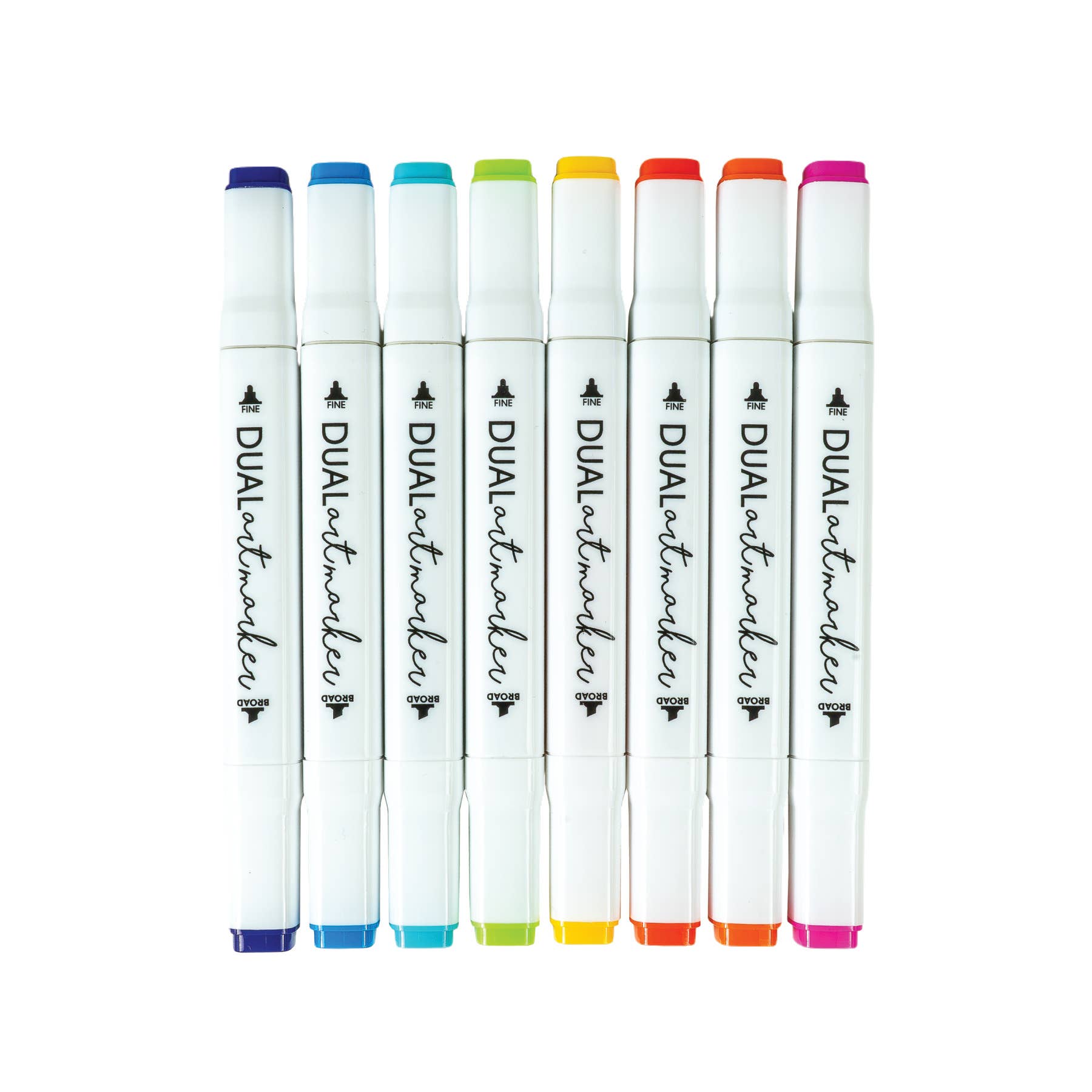 Geddes - Wholesale Stiften - 8CT HELDERE DUBBELE PUNT MARKERS 12/DOOS1