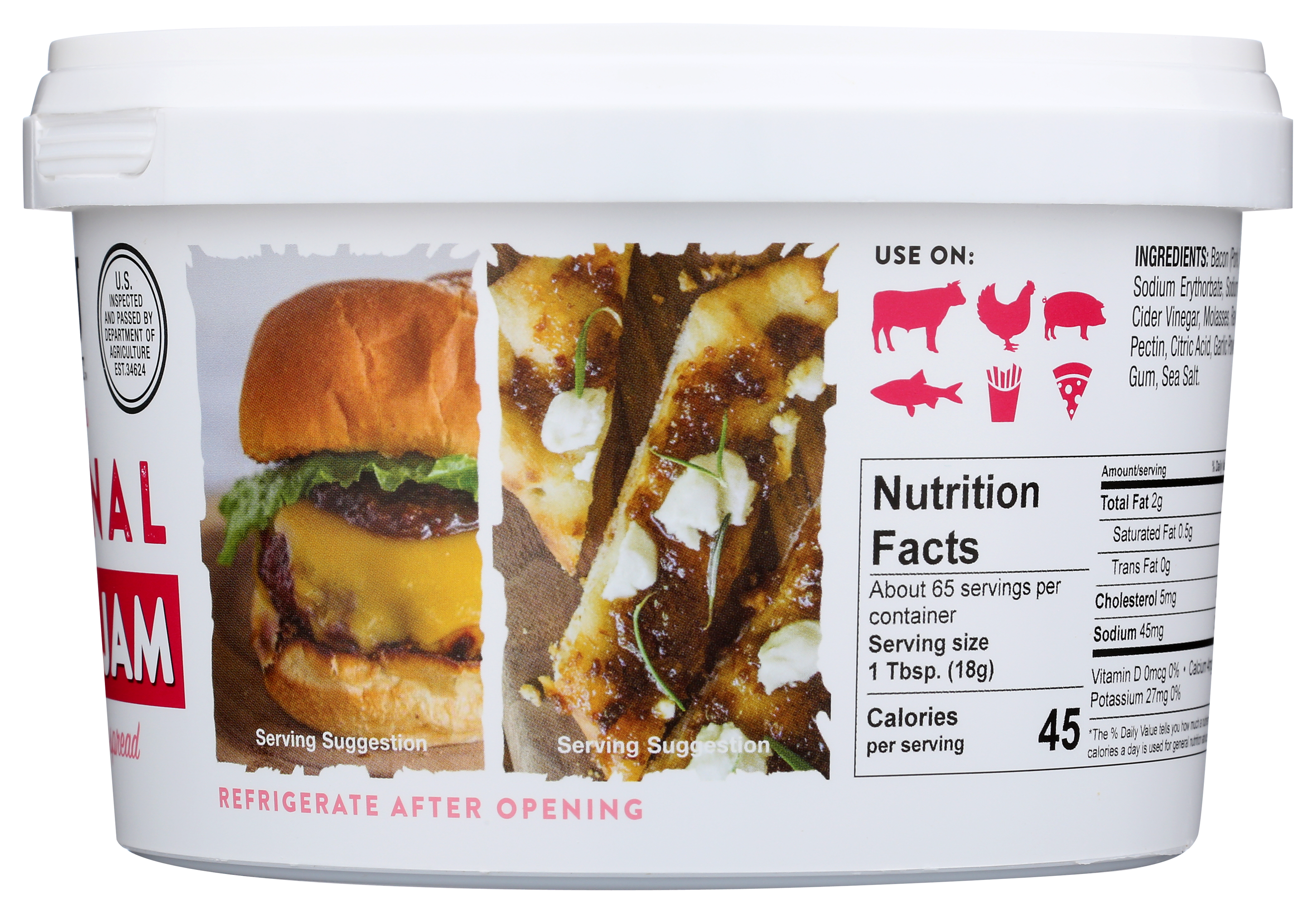 TBJ Gourmet - Wholesale Jam/Jelly - PRODUCT ORIGINAL BACON JAM 41OZ CUP2