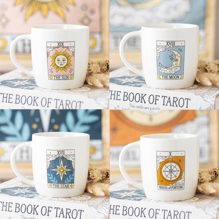 WONDER IMPORTS AUSTRALIA - Wholesale Coffee Mug - Set of 4 Vintage Tarot Mugs