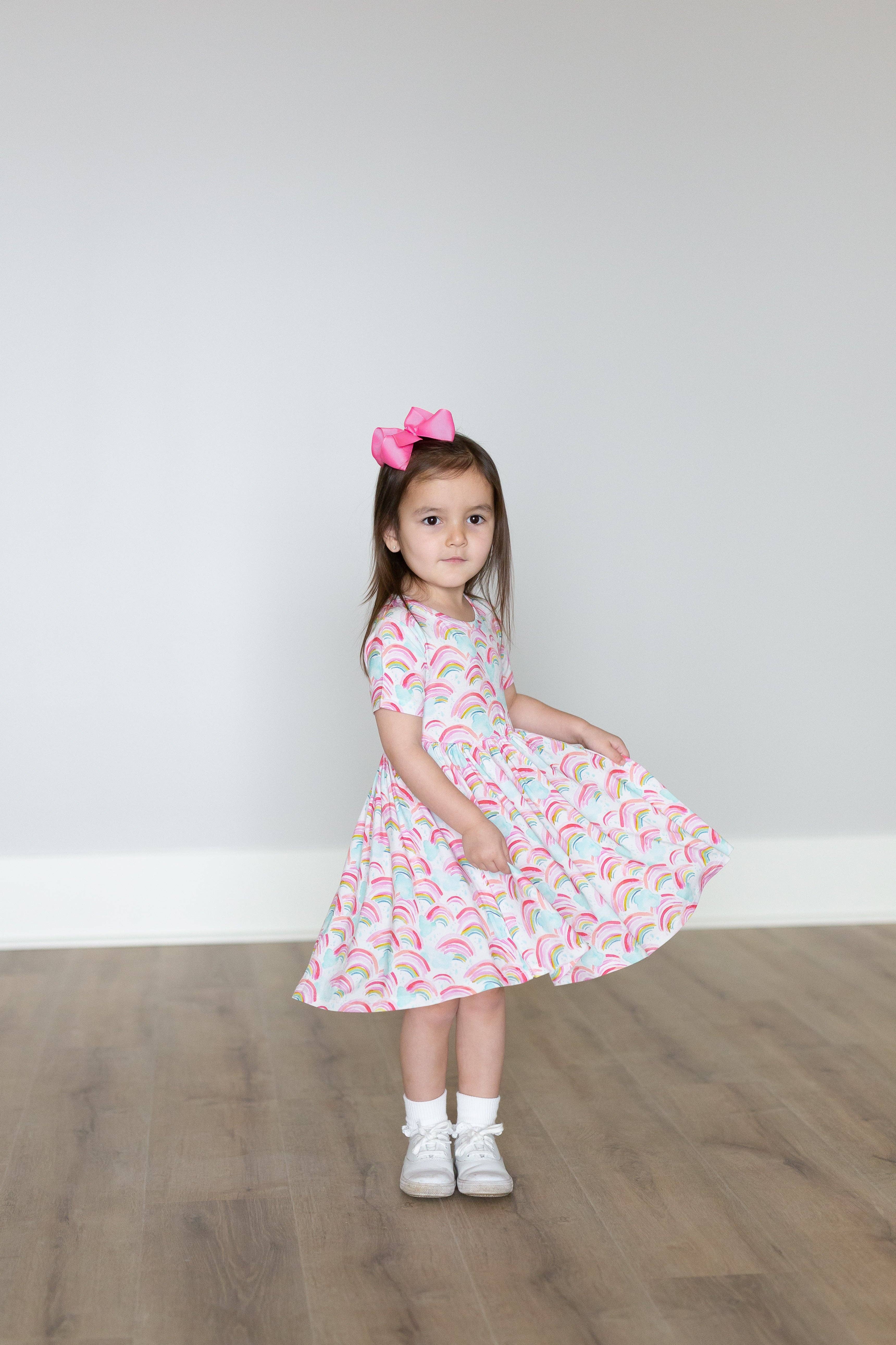 Sweet Bay Clothing - Wholesale Dress - Kids - Rainbow Twirl Dress