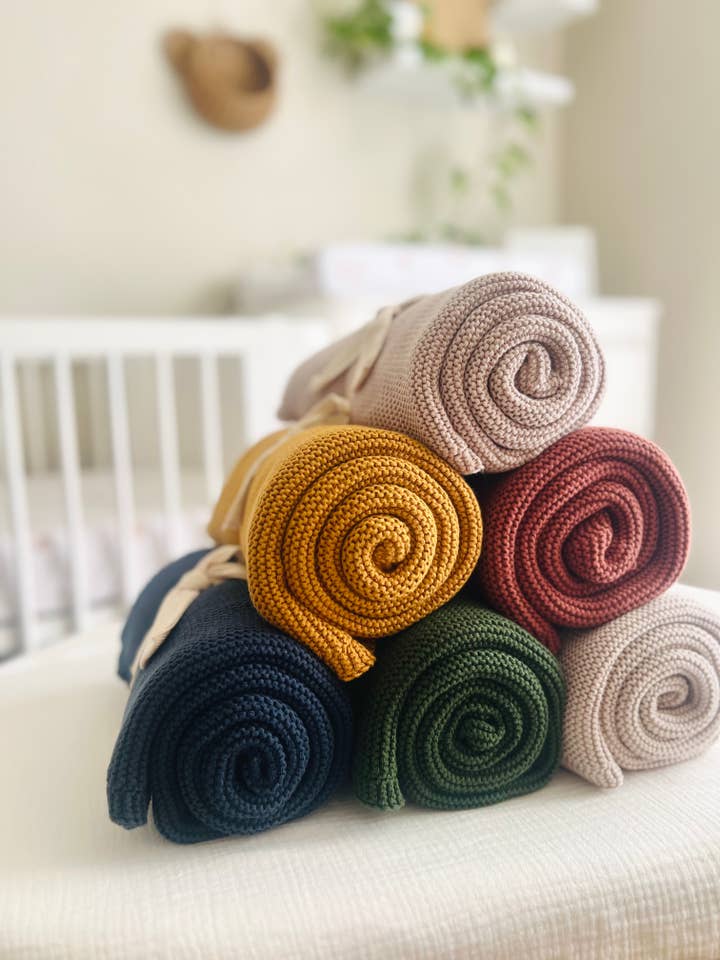 Mini & Me - Wholesale Bedding Blanket - Kids & Baby - Mini & Me Cable Baby Blanket Forest Green