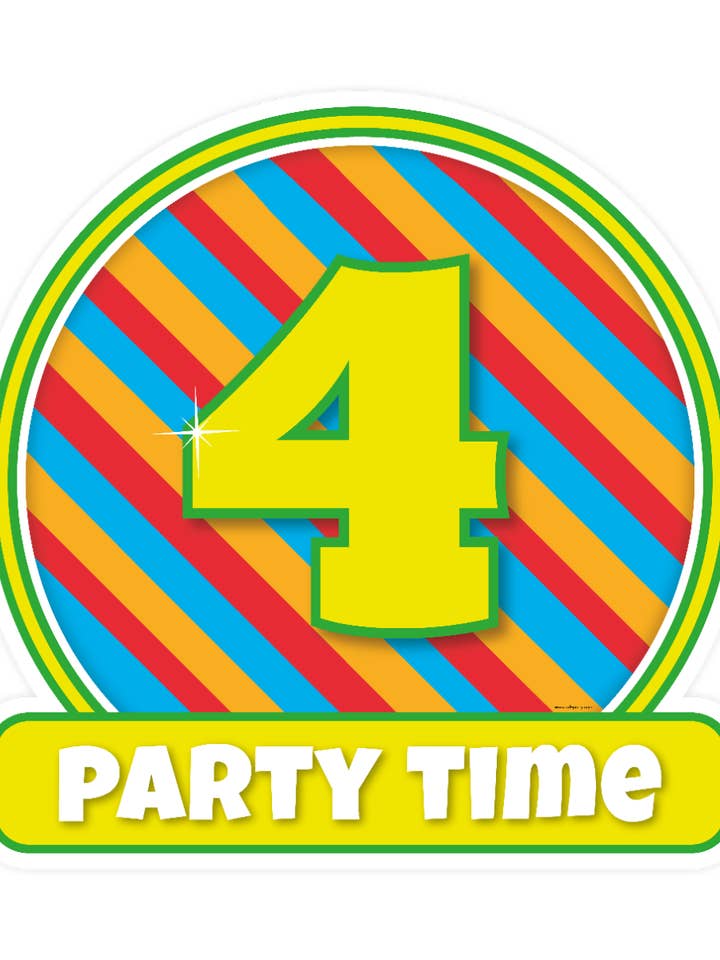 Cartelli decorativi Happy - 4 anni per la vendita all'ingrosso da parte di PD Party