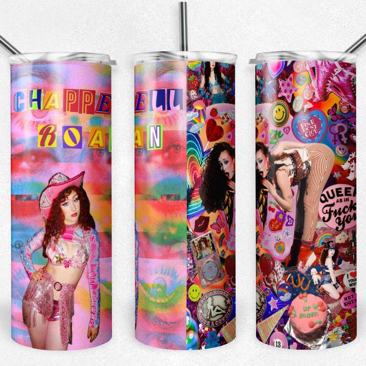 20 oz mager tumlare, Chappell Roan Collage för wholesale av Sonny Rising