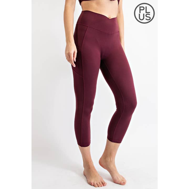 Rae Mode - Wholesale Athletic/Lounge Leggings - Women's - PLUS SIZE V WAIST CAPRI LENGTH LEGGINGS41