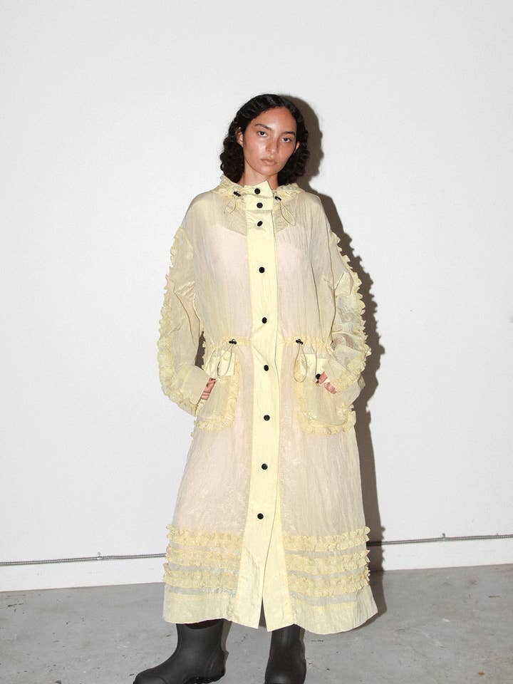 Spiral Windbreaker in Butter for wholesale by KkCo