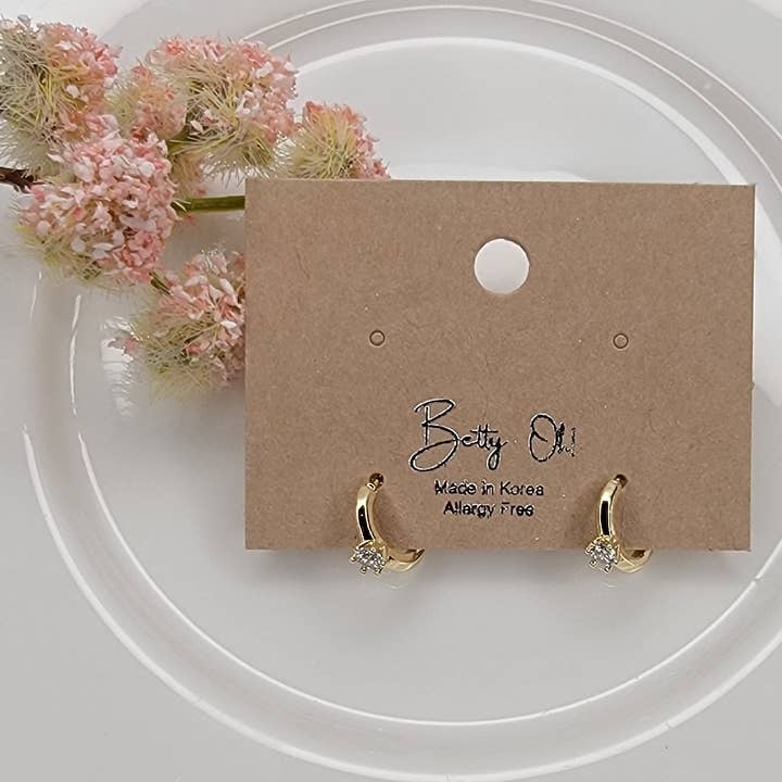 WEDDING RING STYLE MINI HOOP. for wholesale by BETTYOH INC