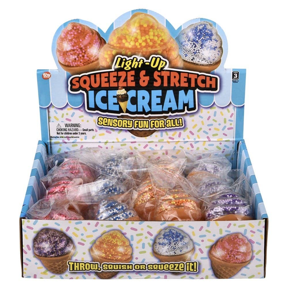 La Luna Bella - Toys - Wholesale Light-Up Toy - Kids & Baby - Light-Up Ice Cream Cone Toy - 3.5"  - LLB Toys4