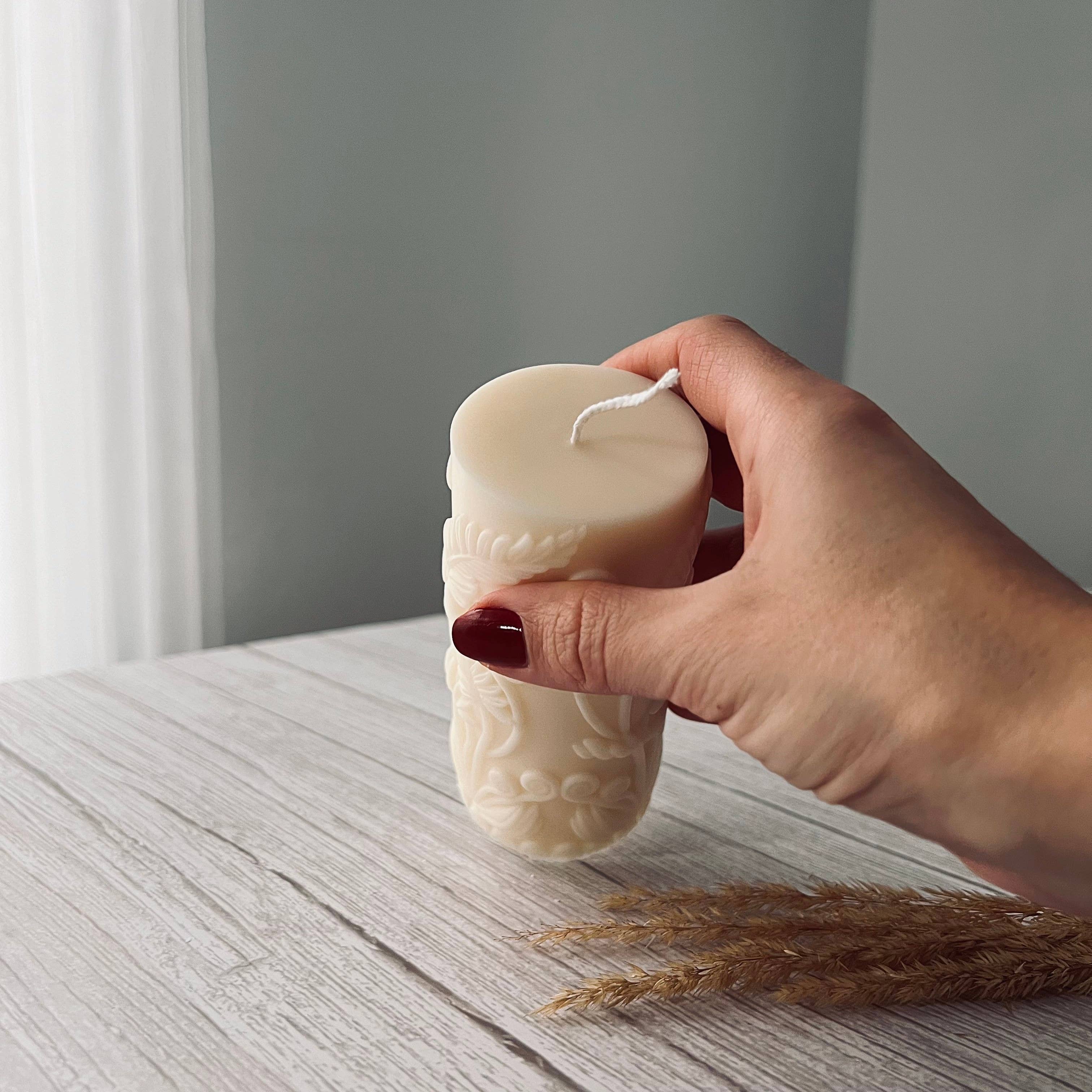 Allure CA – vela pilar por atacado – Vela Cilíndrica Fern - Vela Pilar3