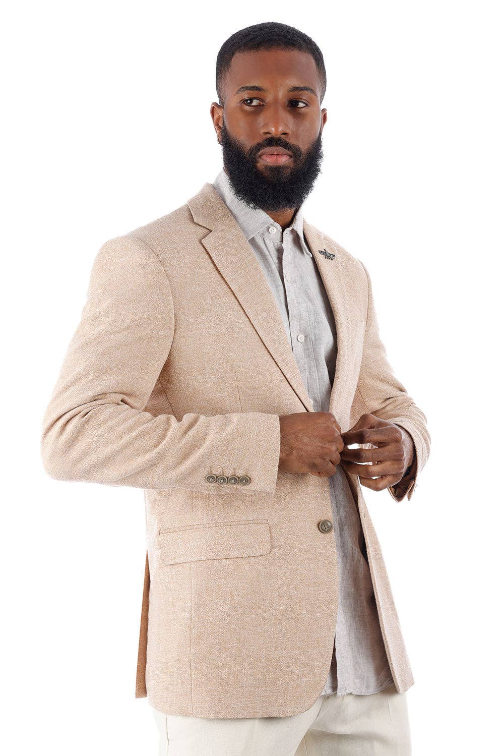 BARABAS - Wholesale Blazer - Men's - Men's Classic Tweed Pattern Notch Lapel Blazer 4BL3016