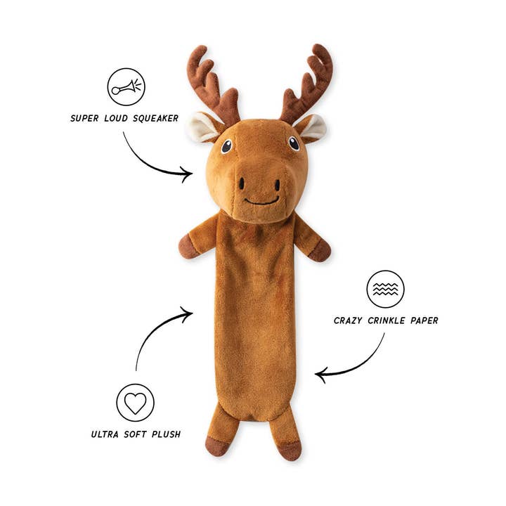 Dont Moose with Me Flat Plush Dog Toy and other Purchase Wholesale moose toys. Free Returns & Net 60 Terms on Faire trending on Faire.