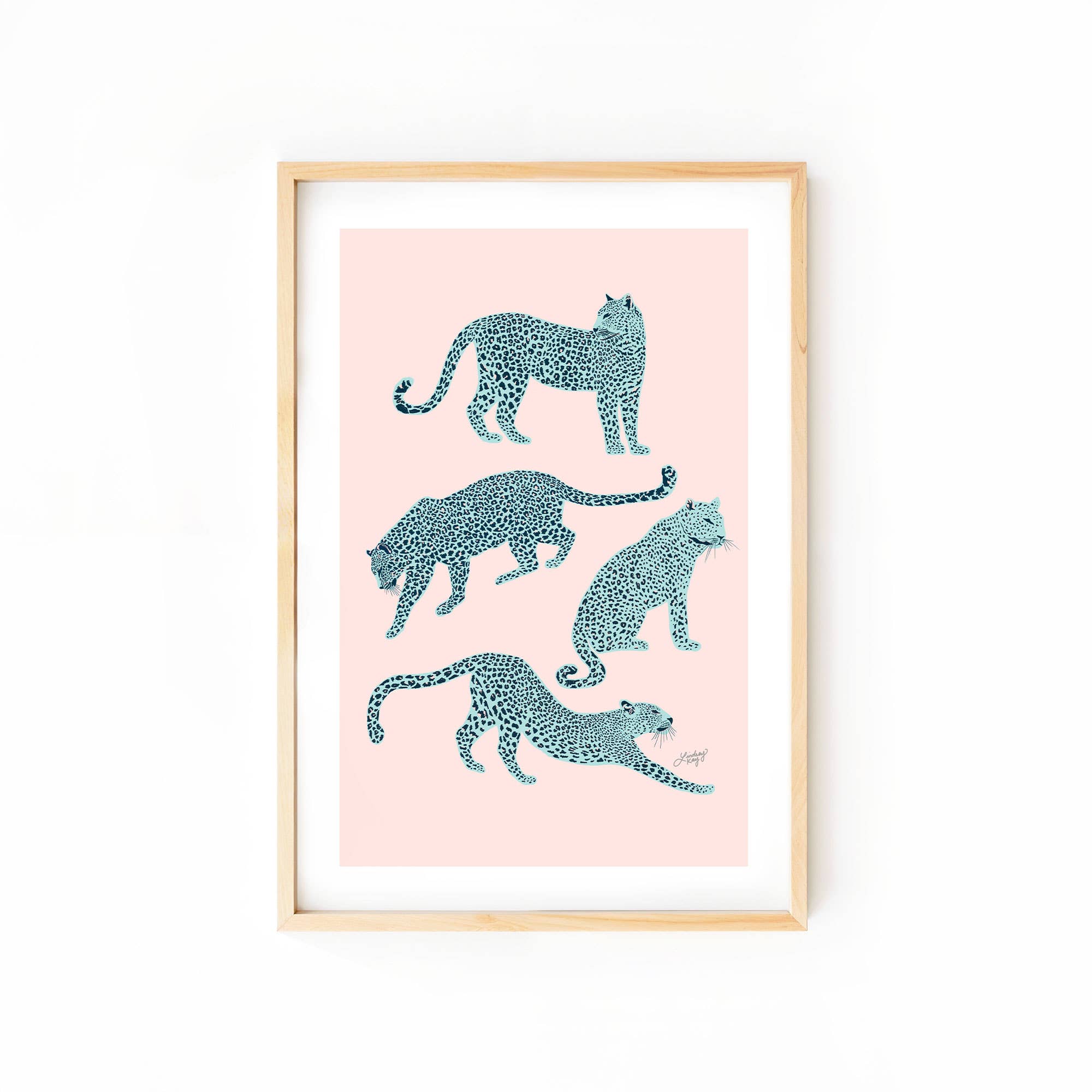 Lindsey Kay Collective - Wholesale Art Print - Leopards Illustration - Art Print2