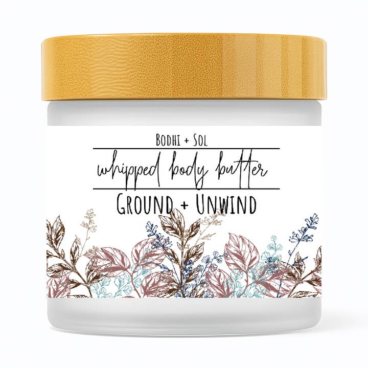 Ground & Unwind Whipped Body Butter for wholesale by Bodhi + Sol