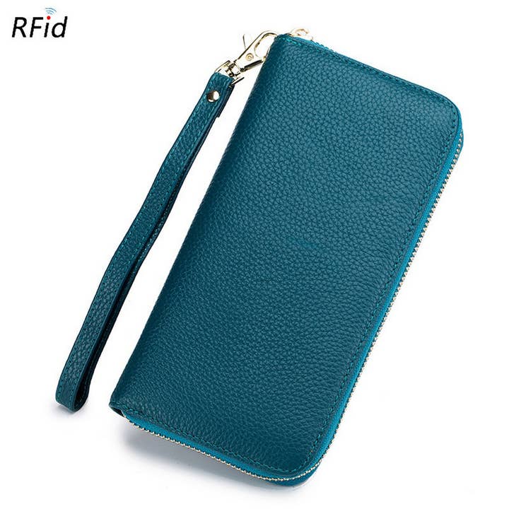 ACCITY - Wholesale Wallet - Unisex - ZIPPER TASSEL ANTI-THEFT BRUSH LEATHER WALLET_CWAB3731