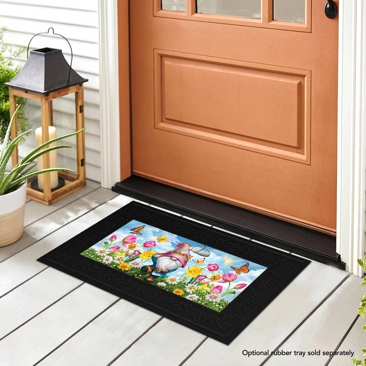 Briarwood Lane - Wholesale Door Mat - Springtime Gnome Mini Mat1