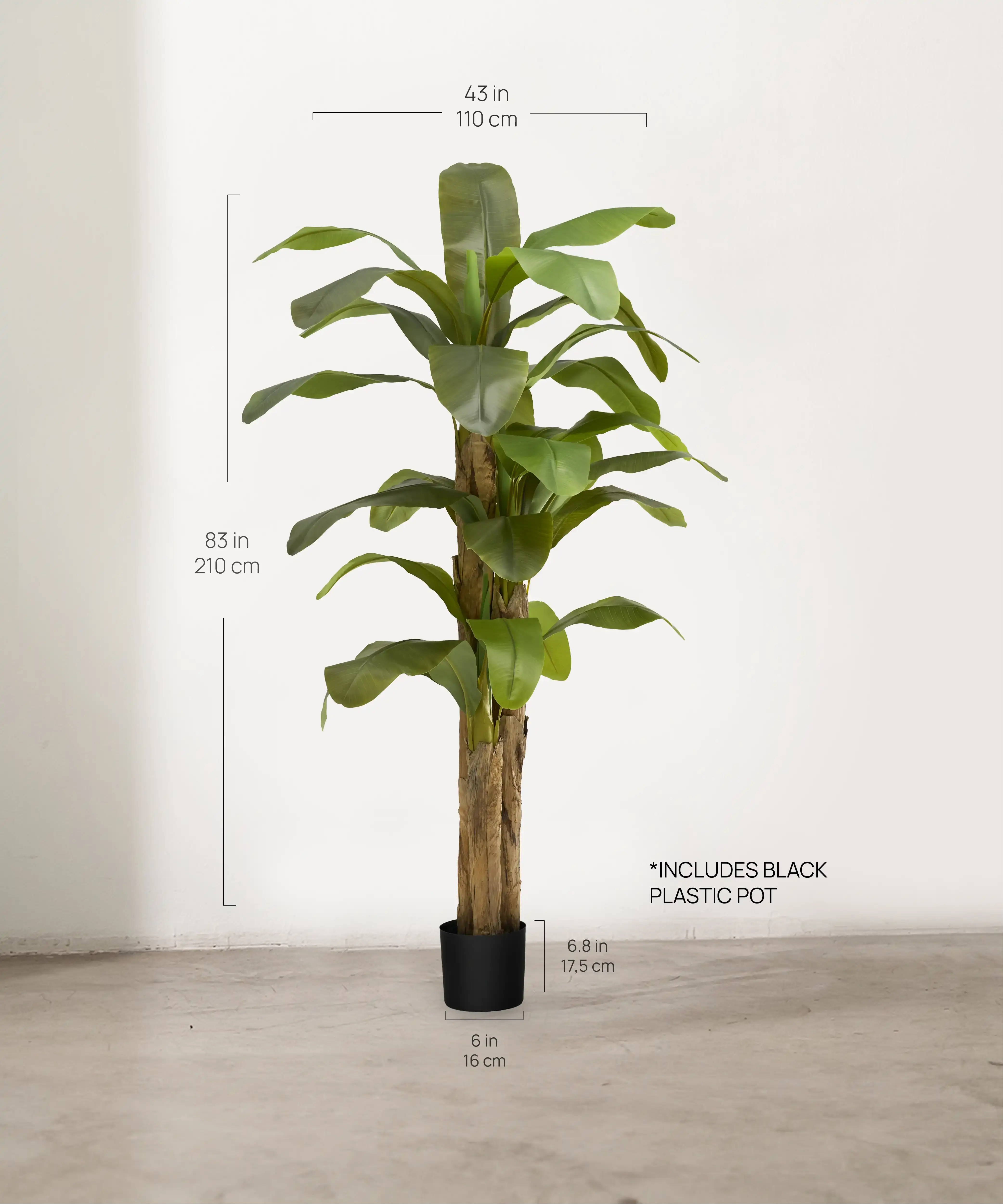 Maia Shop - Wholesale Artificial Plant - Artificial Banana Plant 210 cm3