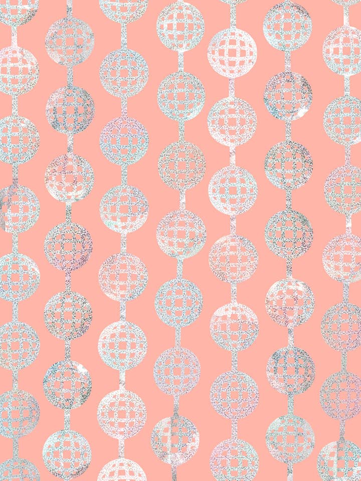 Disco Ball Foil Curtain, Birthday Party, Groovy 70s Décor for wholesale by Petit Fetti