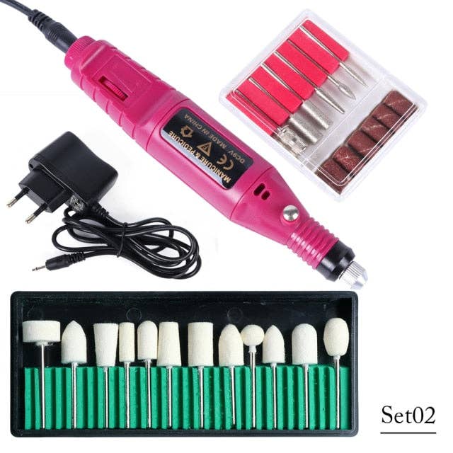 NIA'S BEAUTY BAR L.L.C. – wholesale Nailcare set – Professional Electric Nail Drill Machine Set3