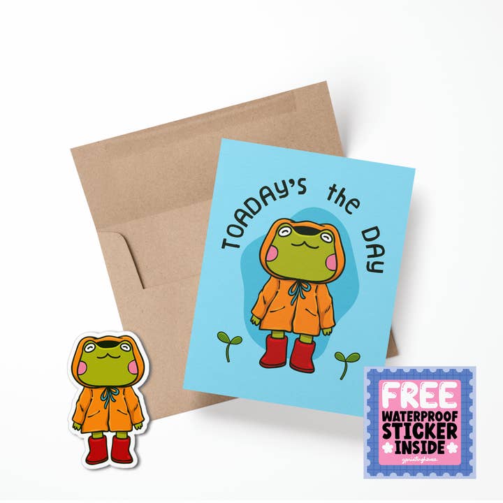 TOADay's The Day Greeting Card for wholesale by Girls Printing House