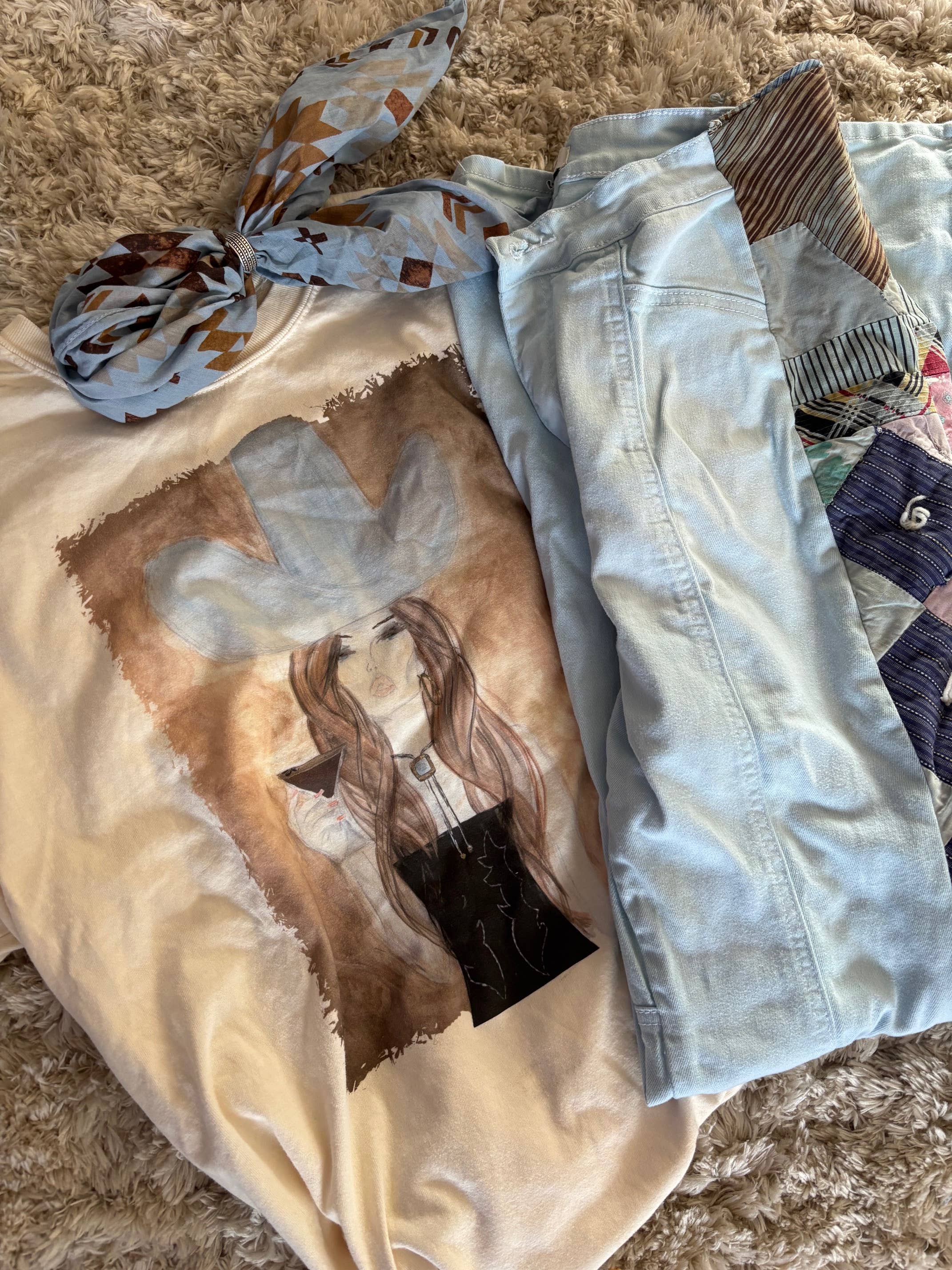 Ivory Tees - Martini Cowgirl for wholesale on Faire1