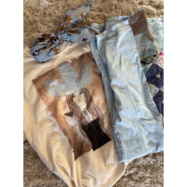 Ivory Tees - Martini Cowgirl for wholesale on Faire1