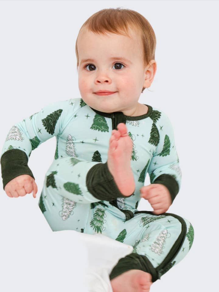 Baby Christmas Tree Romper for wholesale by Sleepy Ducks